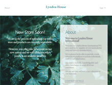 Tablet Screenshot of lyndenhouse.net